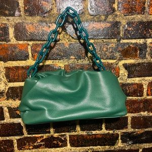 Deep Green Pouch Bag